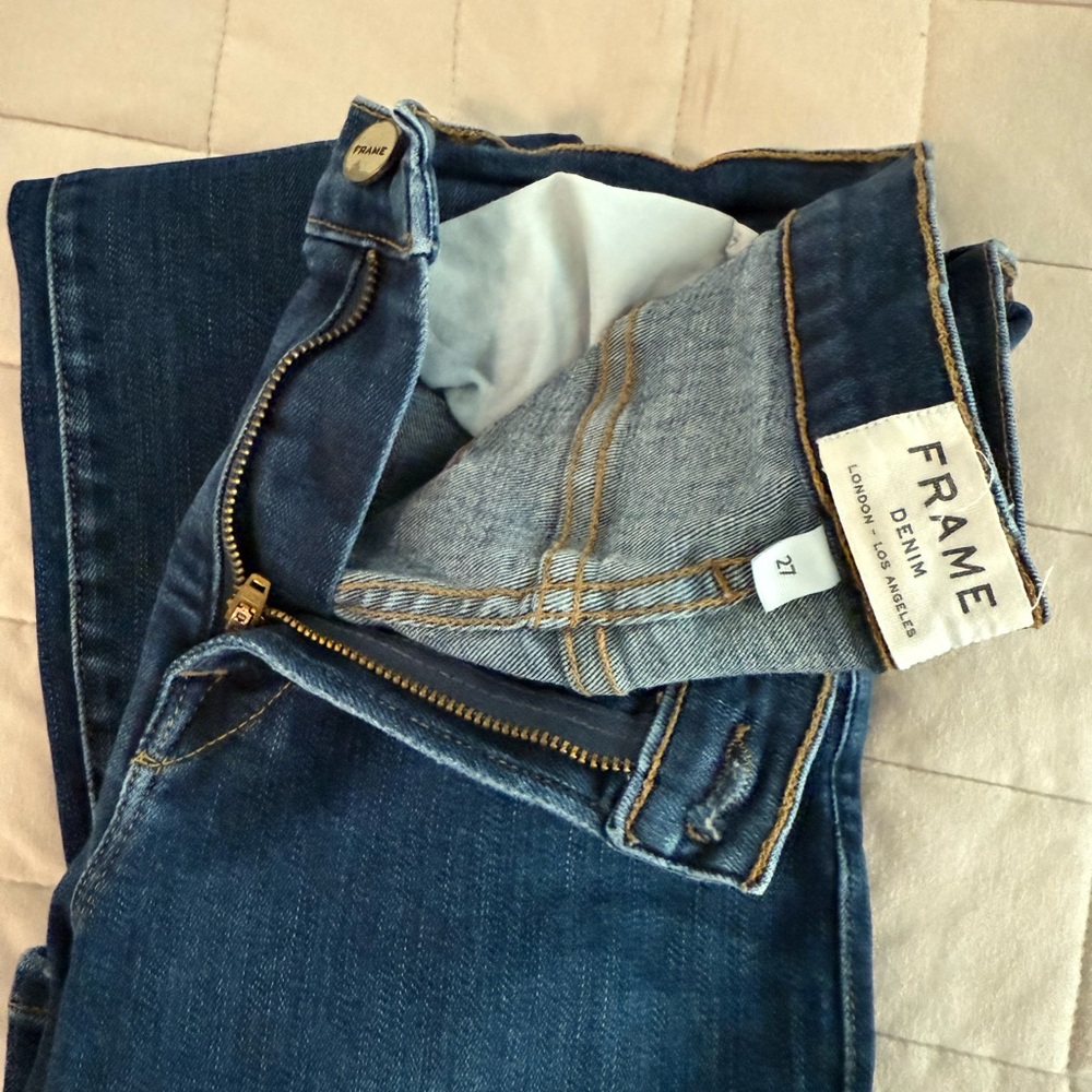 Frame Denim Le High Blue Skinny Jeans